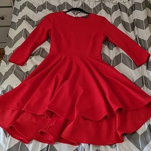 Express: Red, High-Low dress